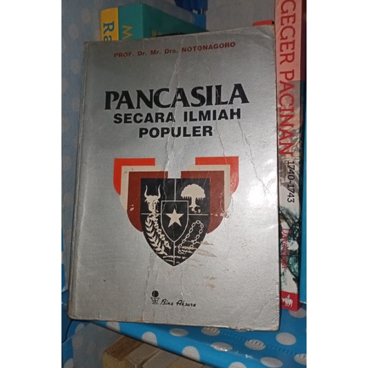 Pancasila Secara Ilmiah Populer - Prof Notonagoro ( Buku Bekas Original )