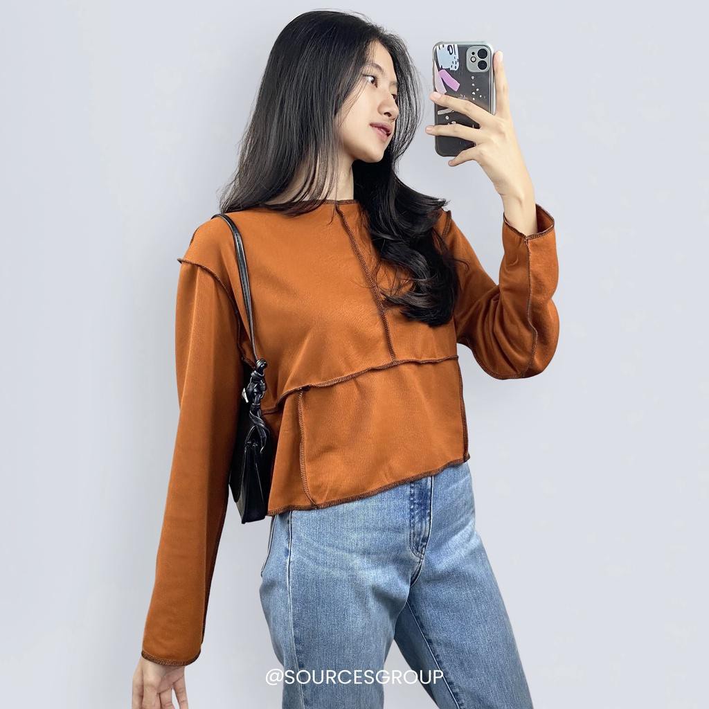 BEFAST - ZSO OOTD Blouse MAISON / MARIE TOP BLOUSE / Blouse casual / Atasan Blus Kekinian / Blouse Model Kebalik / Keluaran Terbaru 2022 / Blouse Lengan Panjang / Fashion Wanita Remaja Modis Trendy / Terlaris