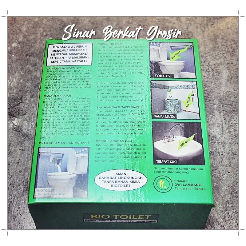 TET / Kuras WC Septictank Tanpa Sedot / Penghilang Bau
