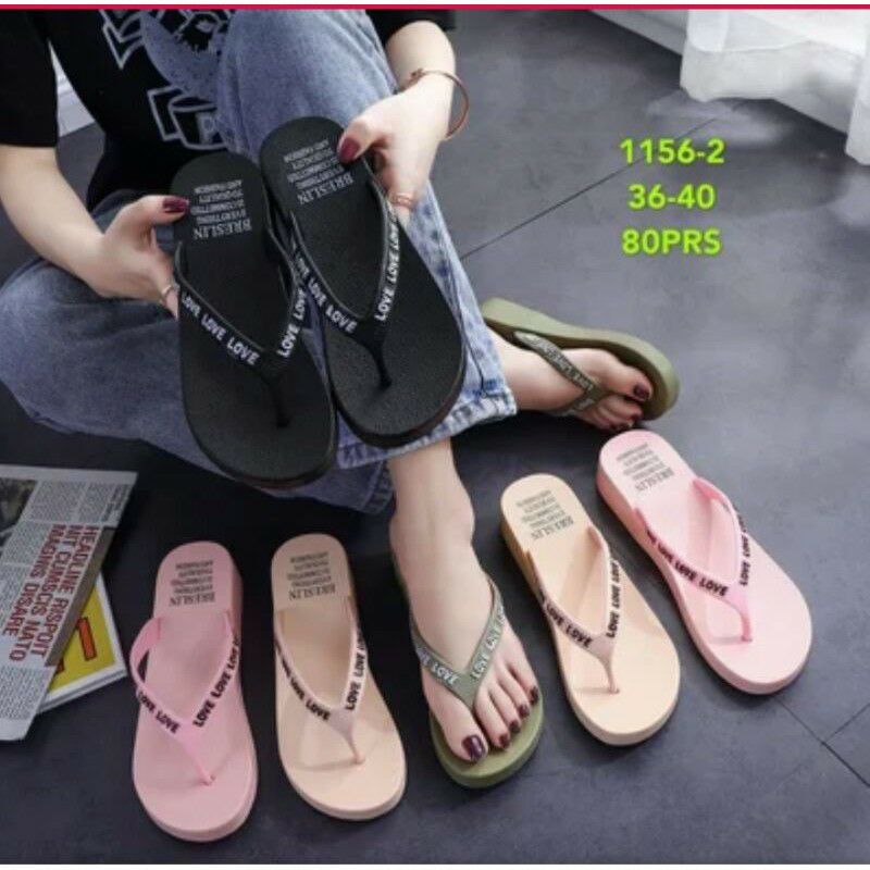 sandal jepit import hak tinggi breslin Balance