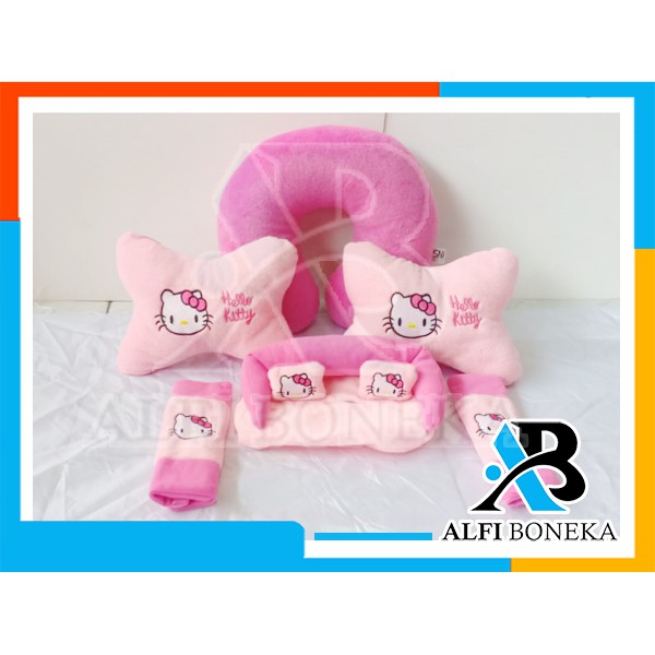 Paket Interior Set Mobil Dan Bantal Leher Murah Dan Berkualitas - Interior Bantal Mobil Sett