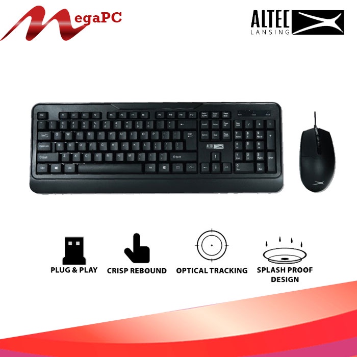 Keyboard Altec Lansing + Mouse Wired ALBC6331