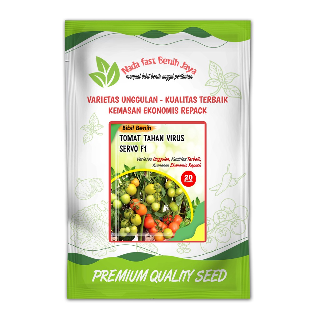 Benih 20 biji tomat servo tahan virus - bibit sayuran tomat servo