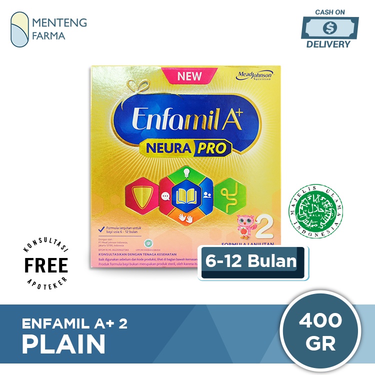 Enfamil A+ Tahap 1 Susu Formula Bayi Plain 400 gr