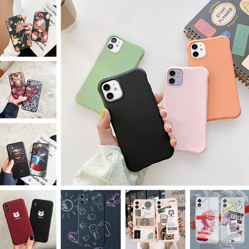 Casing Silikon Xiaomi Redmi Note 9 8 5 7 Pro 5A Prime Redmi 9 7 9A 4A 5A 6A S2 8 7 4X MiA1 MiA2 Motif Kartun