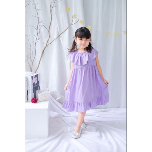 Dress Anak Loly Original Rayon Baju Anak Perempuan Super Premiuma