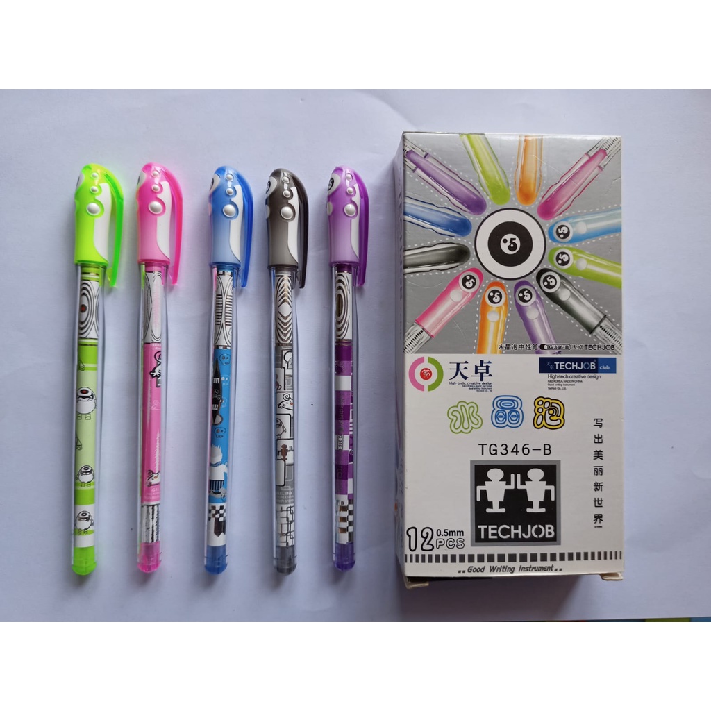

Bolpen Techjob TG346-B Pulpen Gel Ink Pen