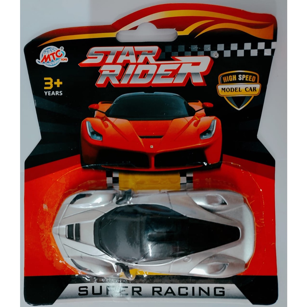 T24 - Mainan Mobil Miniatur Sport Metalic / Mobil Sport Mainan / Minifigure Mobil Sport Star Rider