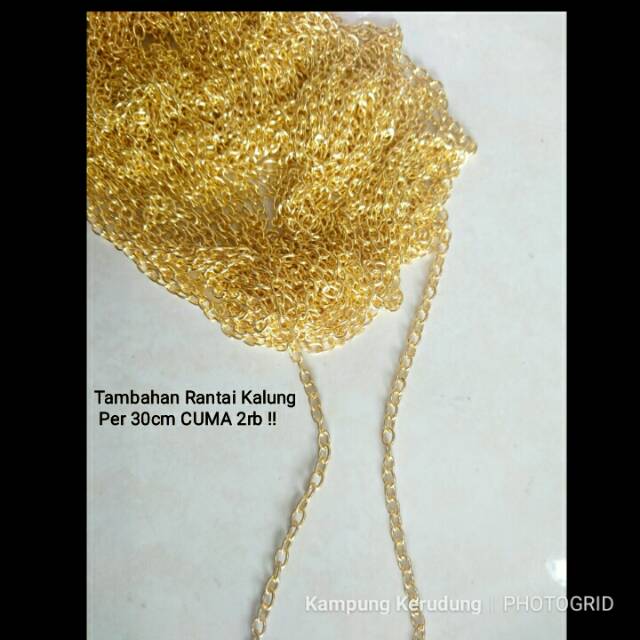 Tambahan Rantai 30cm Kalung Gelang Aksesoris