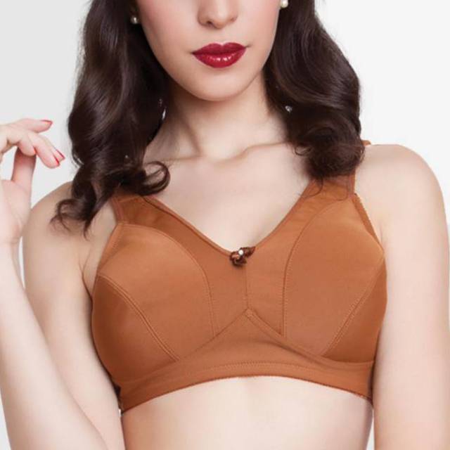 PROMO FIORI Bra FEBANI Milkcoffee | Bra Tanpa Busa Tanpa Kawat | Bra Full Cup | Milkcoffee