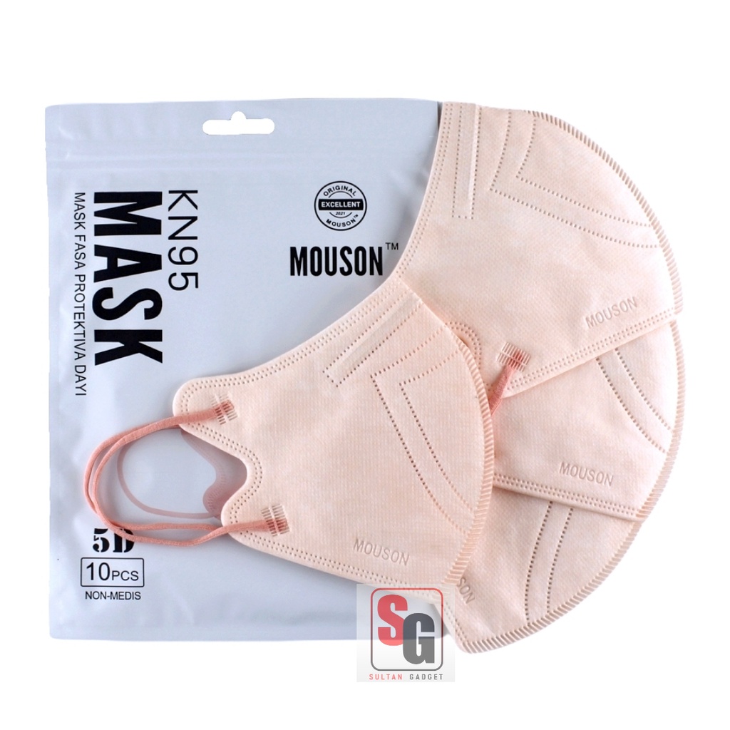 Masker Mouson KN95 Pro & 5D isi 10 Masker KN95 Mouson Pro & 5D