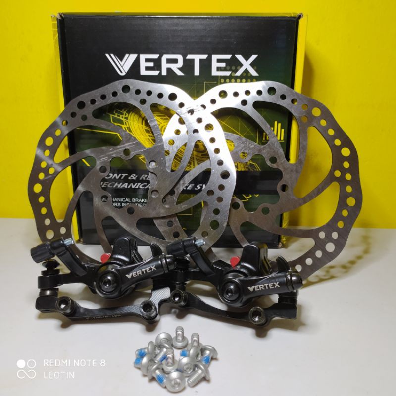 Kaliper Rem Cakram Mekanik Depan&Belakang Vertex
