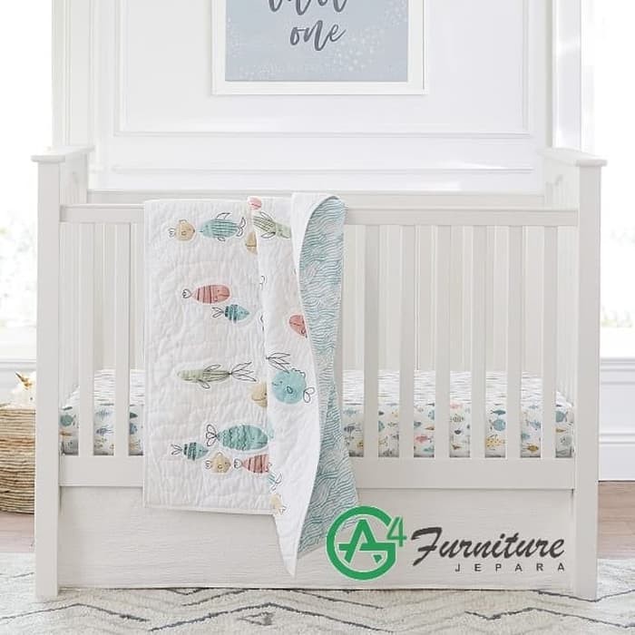 Tempat Tidur Bayi Kayu Jati Luna