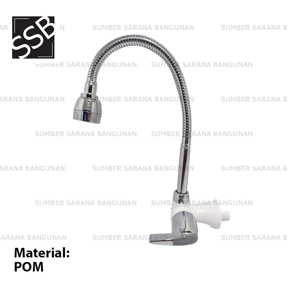 Watertec Kran Angsa Tembok / Keran Fleksibel Wall Sink