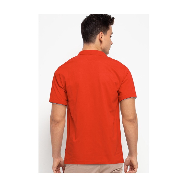 BAJU KAOS POLO PRIA CARDINAL ORIGINAL CASUAL LENGAN PENDEK MERAH CA10