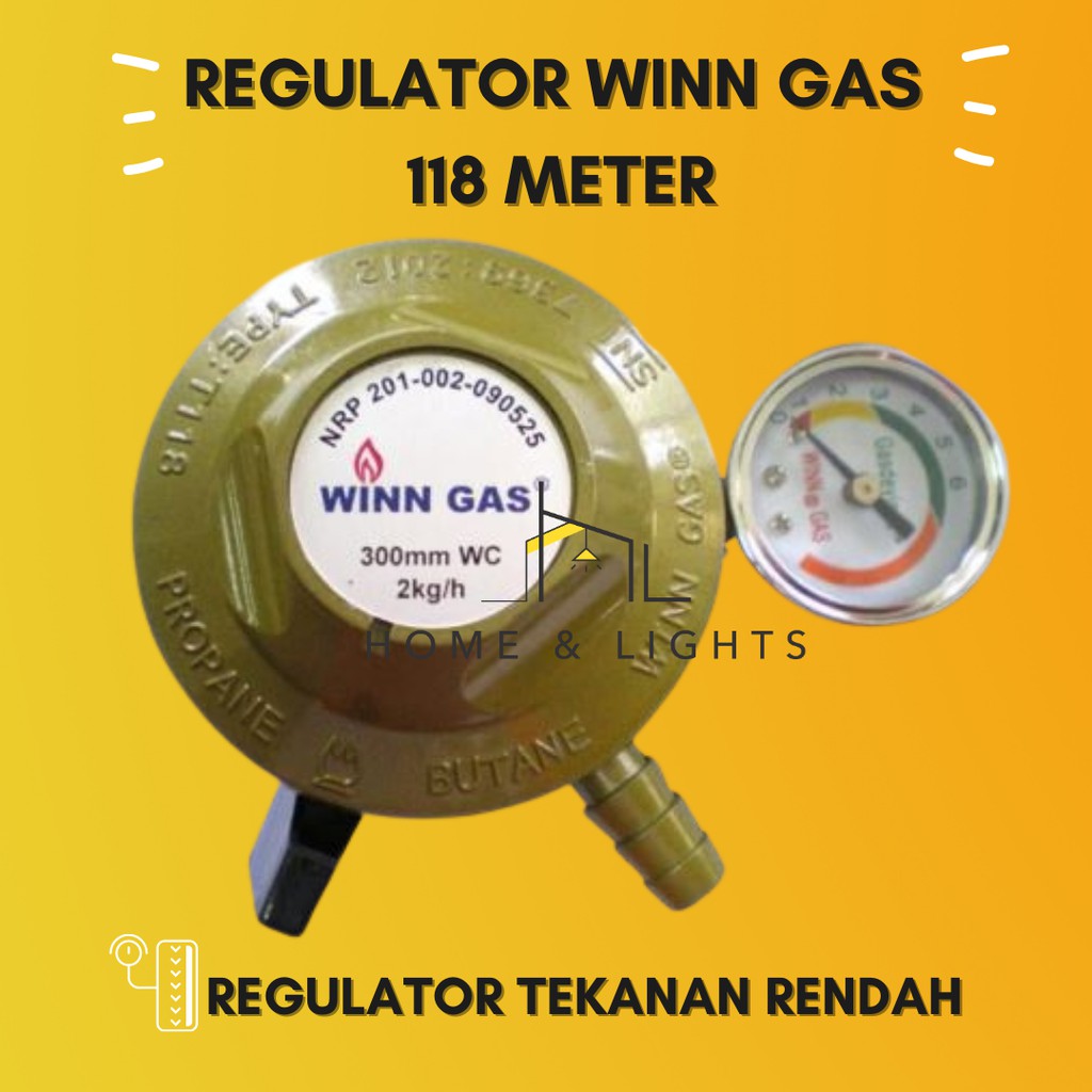 Regulator Gas 118 Meter Winn Gas