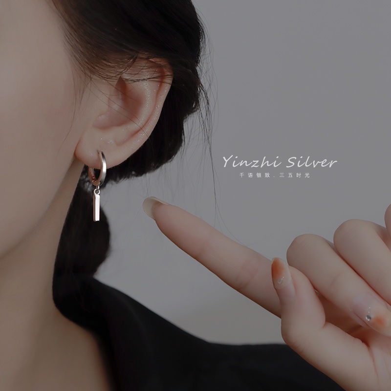 Anting Stud Bahan Sterling Silver Untuk Wanita