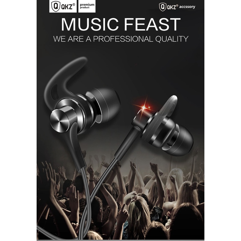 (ORIGINAL) QKZ DT1 Sport Running Earphone Headset with MIC