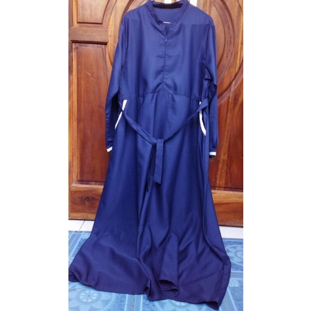 PRELOVED Gamis Abaya Balotelli Navy Murah