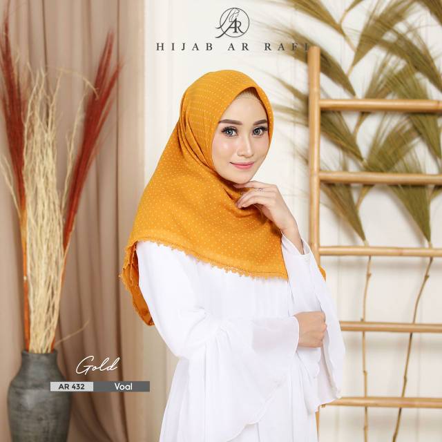 COD dan TERLARIS ✔️hijab arrafi Ar 432 segi empat motif polkadot new...