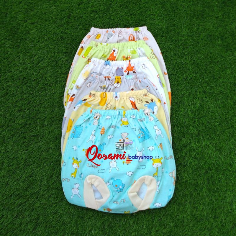 L - MOM 3 pcs Celana Pop Bayi Full Print  Besar / Kecil SNI