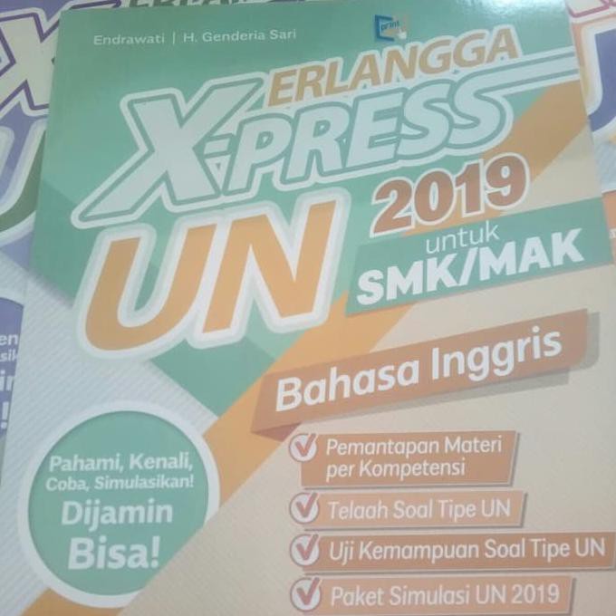 Buku Sekolah - Buku Soal Erlangga X-Press Un Smk/Mak 2019 Bahasa Inggris