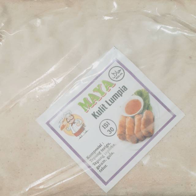 Kulit lumpia maya petak atau persegi isi 30