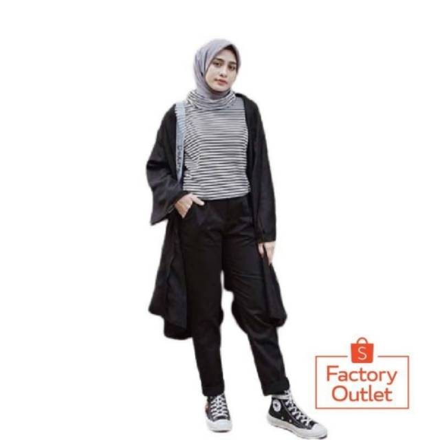 CELANA WANITA || BAGGY PANTS HITAM