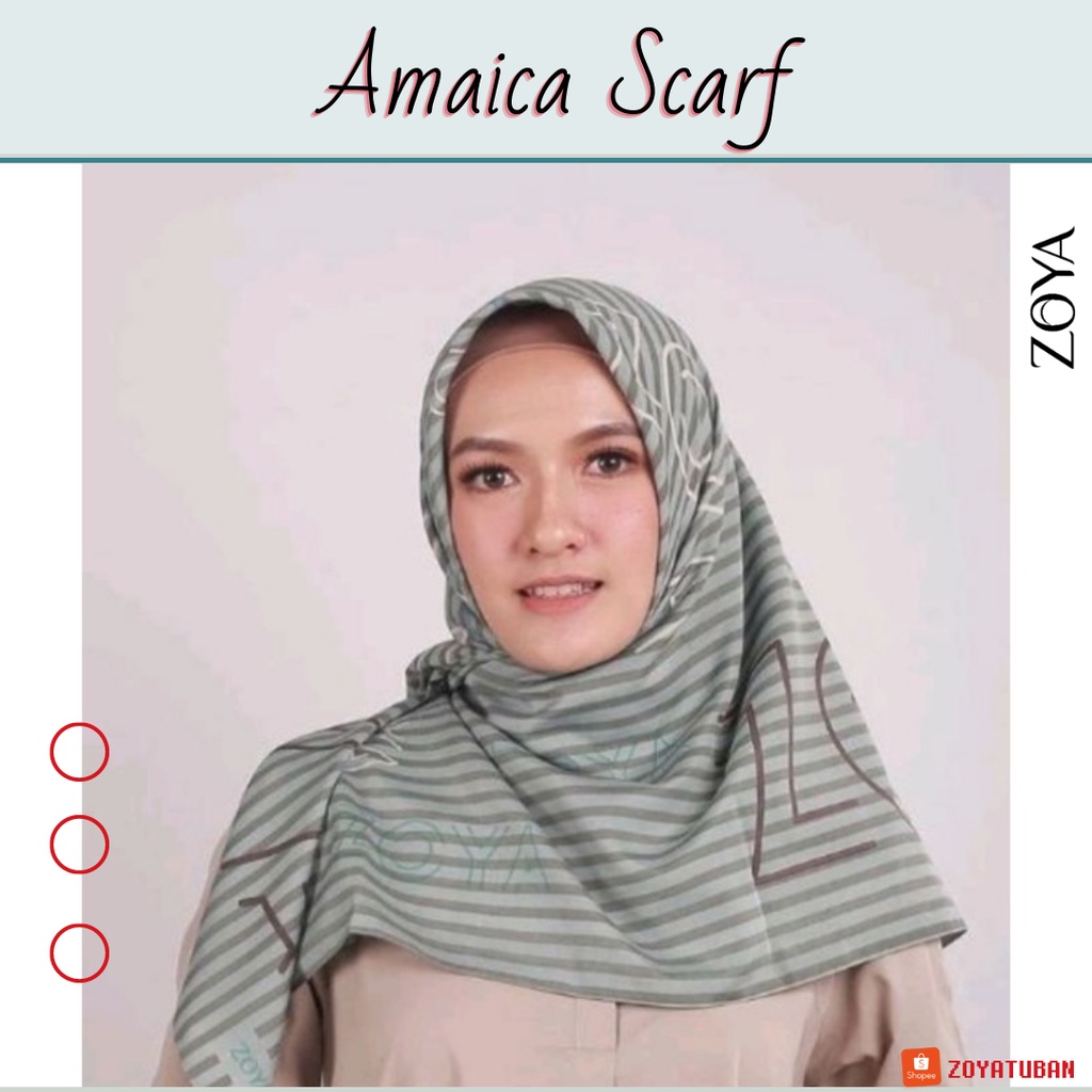 Zoya Amaica Scarf Hijab Segiempat Motif