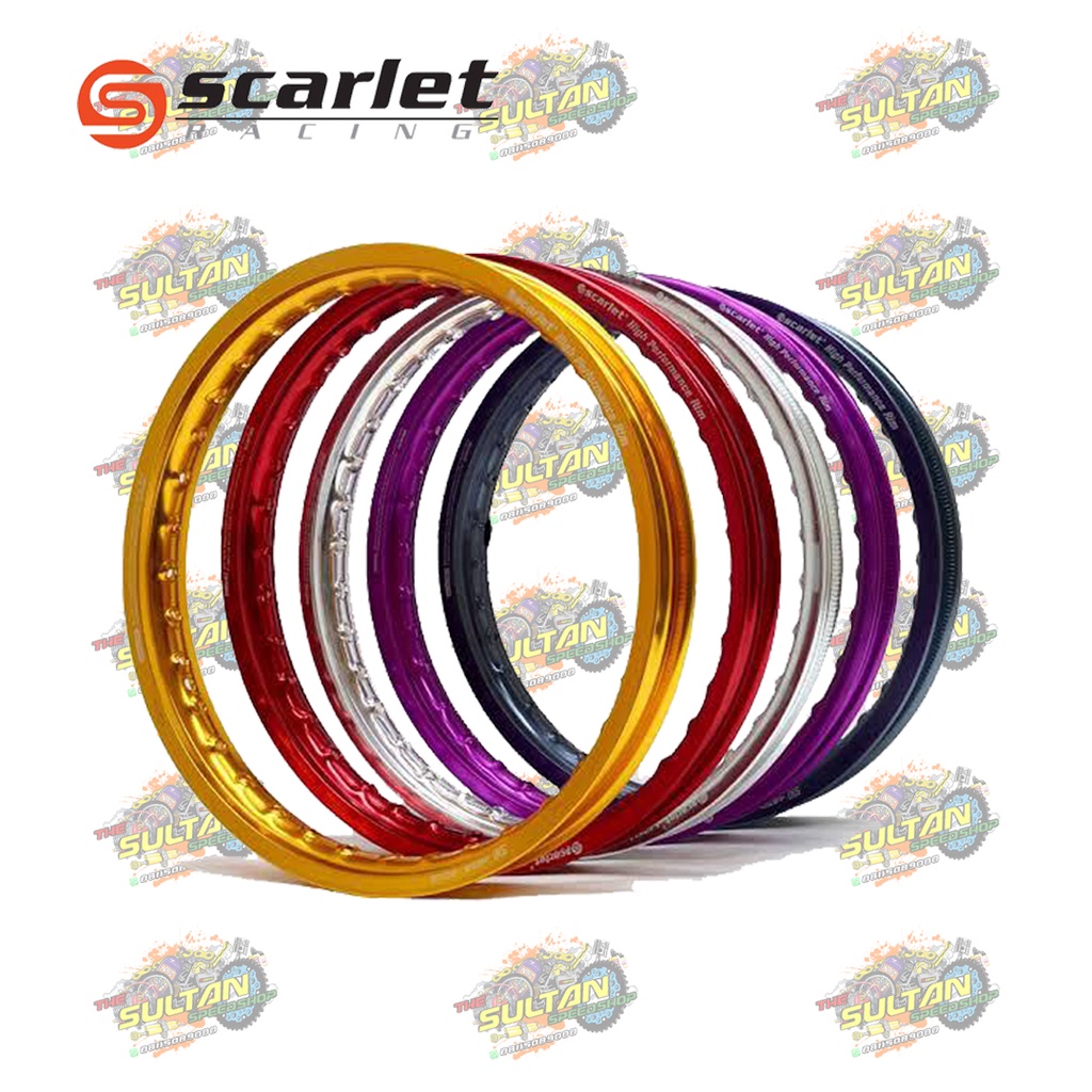 VELG WM SHAPE SET RING 14 LEBAR 140/160 SCARLET RACING