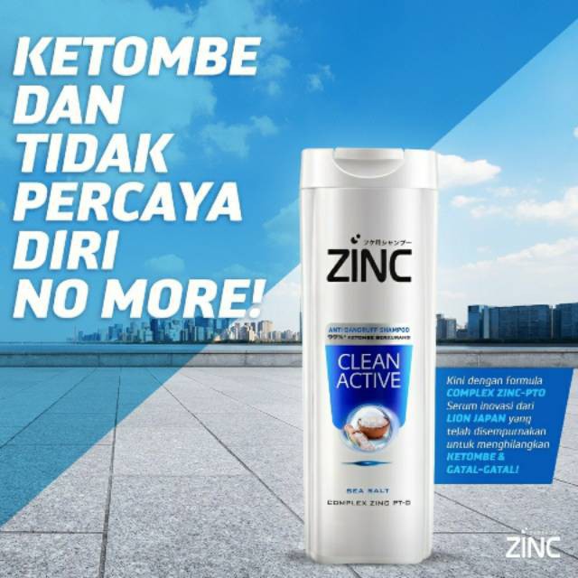 ZINC Clean Active Shampoo Anti Ketombe