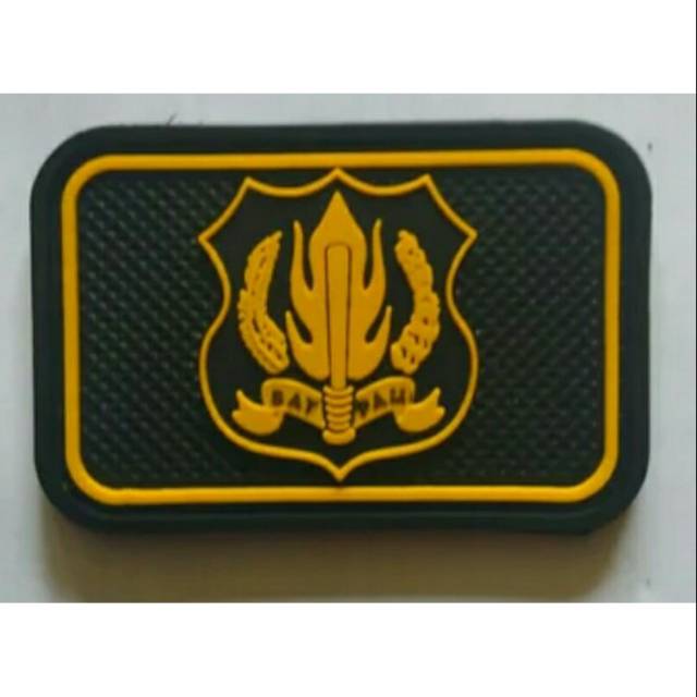 PATCH RUBBER TEMPELAN LOGO KUNING SATPAM