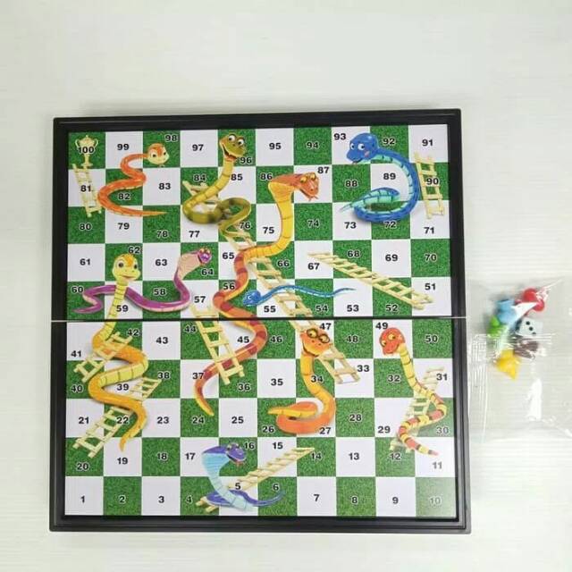 Mainan Ular Tangga Magnet U3/Magnetic Snake &amp; Lader Mainan edukasi anak