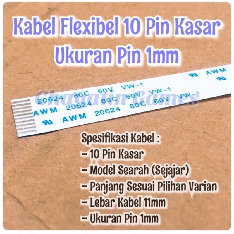 Jual Kabel Flexibel 10 Pin Kasar Searah Panjang Varian Ukuran Pin 1mm