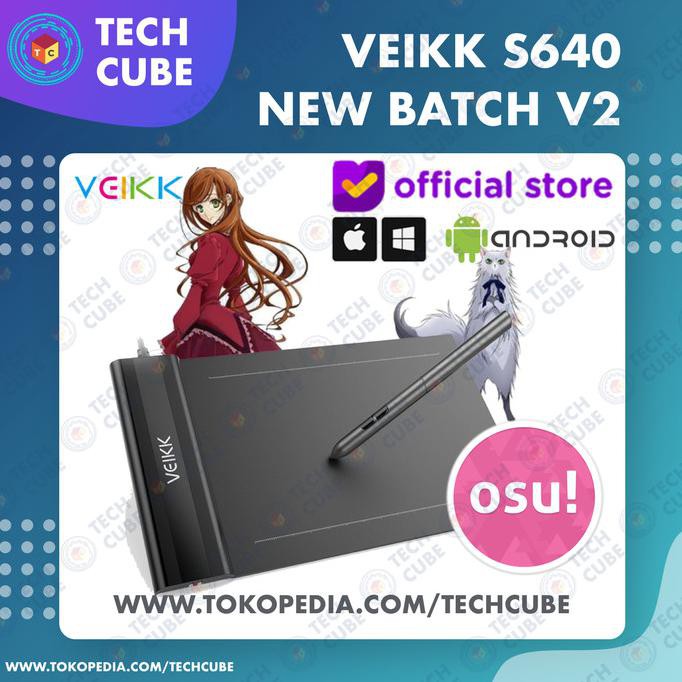 VEIKK S640 Digital Graphic Drawing Pen Tablet OSU Alt H420 G430 G640 - Tablet