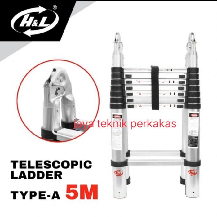 Tangga Teleskopik Double Type A 5 - H&L