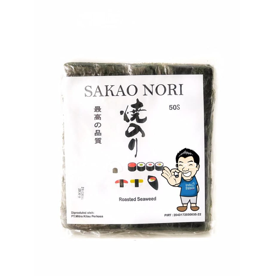 

Sakao Yaki Sushi Nori Roasted Seaweed Rumput Laut 50 lembar ~ kp1692