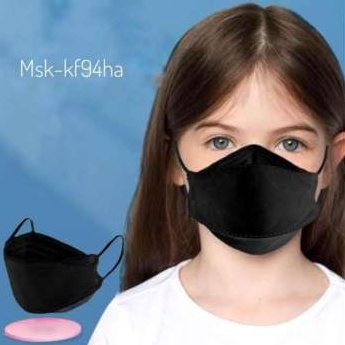 𝘈𝘉𝘎✰ MASKER KF94 ANAK HITAM PUTIH 4PLY / Masker KF 94 MODEL KOREA KIDS 4 PLY isi 10 PCS / Masker Anak Hitam Putih Warna Warni 1007