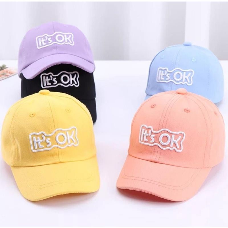 COD topi anak lucky good luck / topi anak motif / topi bordir jerapah / topi sunny day / topi baseball anak cewek cowok / topi boboiboy / GOOD LUCKY SUNNY DAY ITS OK SQUID GAME