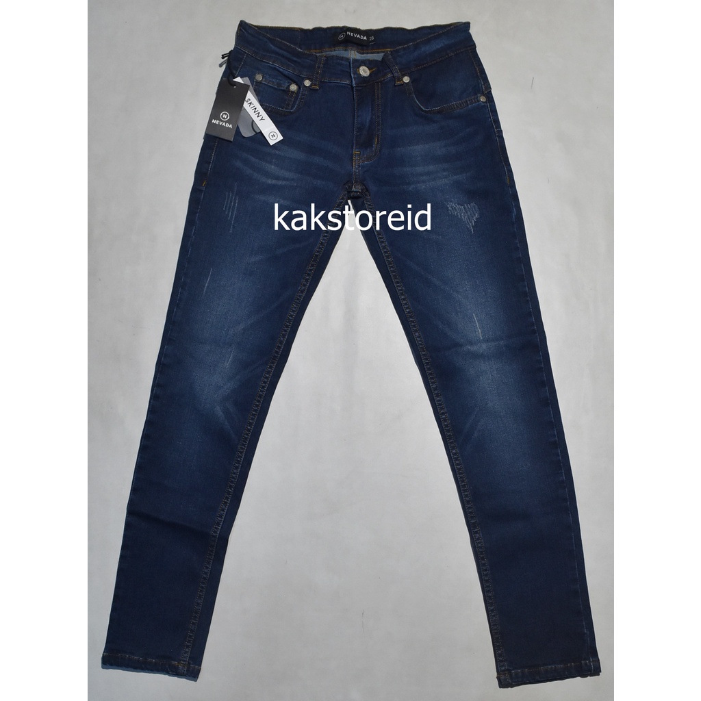 Celana Jeans Panjang Wanita NEVADA Denim Tua Skinny KOZ 31 ORIGINAL