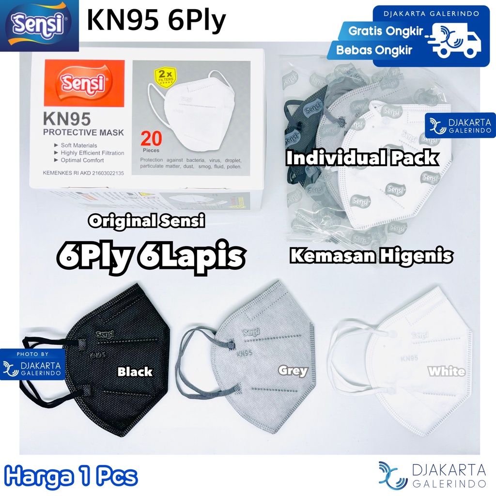 Masker SENSI KN95 6Ply Individual pack Original Sensi