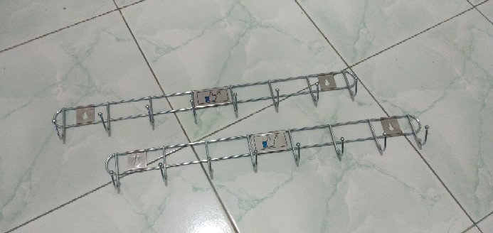 Kastok Kapstok Gantungan Baju Kamar Isi 8 Kait