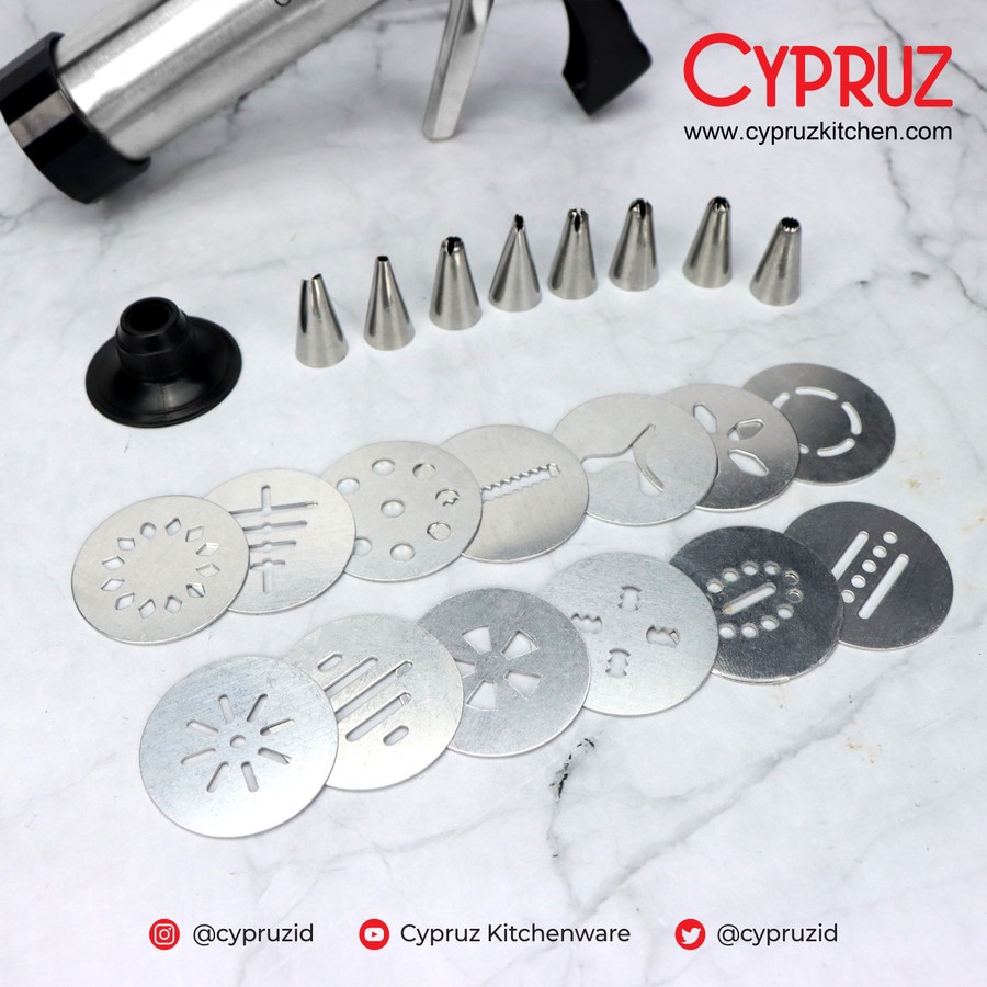 Cypruz Biscuit Maker / Cetakan Kue 21 Bentuk AK-1110