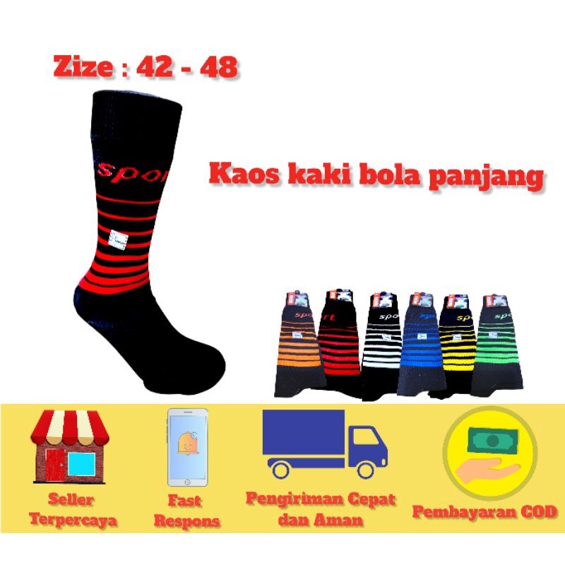 KAOS KAKI BOLA PANJANG / KAOS KAKI SEPAK BOLA / KAOS KAKI FUTSAL PANJANG /KAOS KAKI BOLA SELUTUT / K