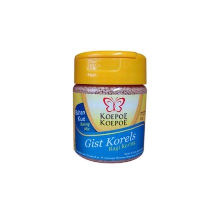 Gist Korels Koepoe 65gr Ragi Kering Kupu