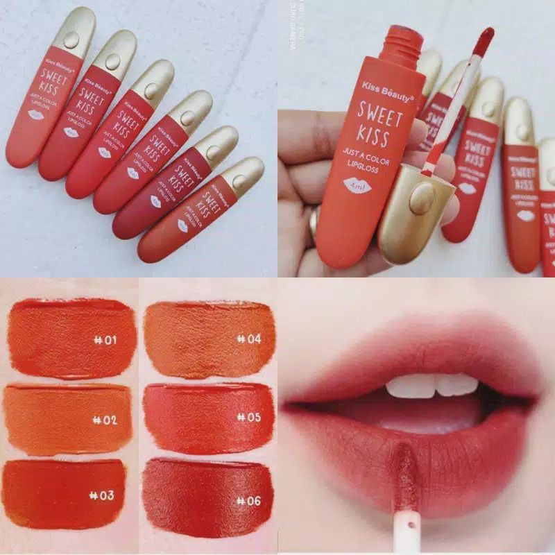 (ECER) LIPGLOSS SWEET KISS LIPCREAM BY KISS BEAUTY TERLARIS
