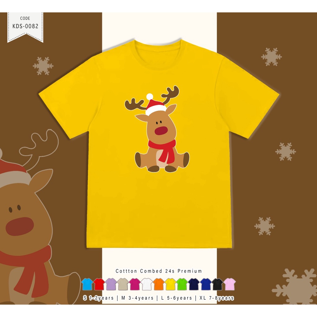 KAOS ANAK-ANAK / T-SHIRT NATAL / CHRISTMAS / KADO NATAL / KAOS CUSTOM