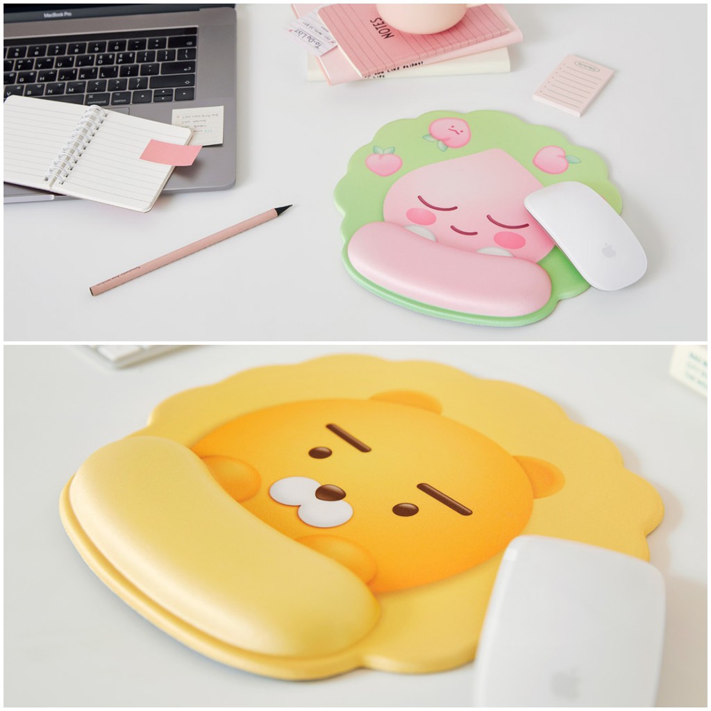 OFFICIAL KAKAO FRIENDS CUSHION MOUSE PAD KOREA RYAN APEACH MOUSEPAD KEYBOARD BT21 LINE DOLL BONEKA