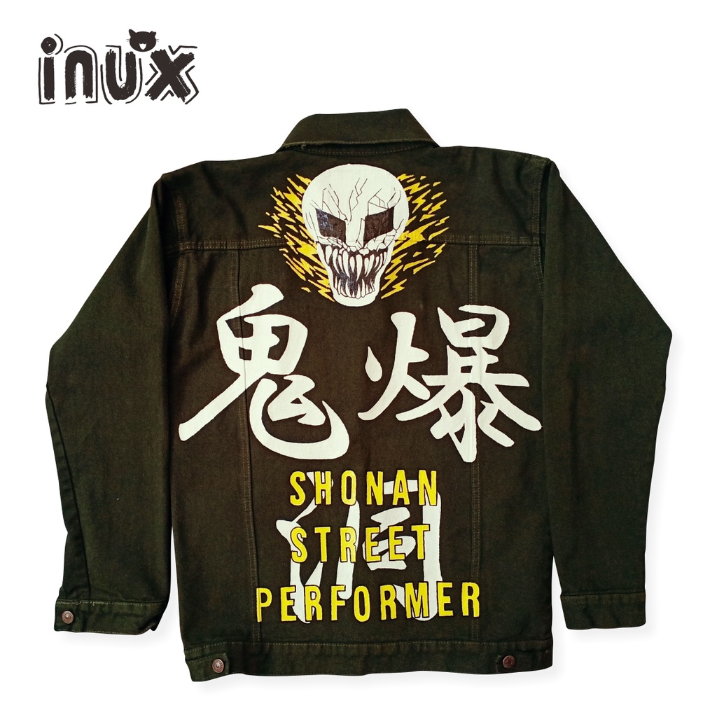 JAKET JEANS PRIA / JAKET LUKIS SHONAN STREET PERFORMER / JAKET MOTOR JEPANG / JAKET WIBU / JAPANESE