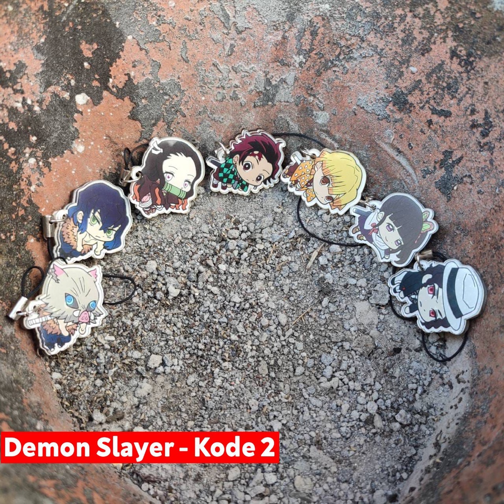 Strap Gantungan HP Anime - Variasi Kimetsu no Yaiba (Demon Slayer) Kode 2